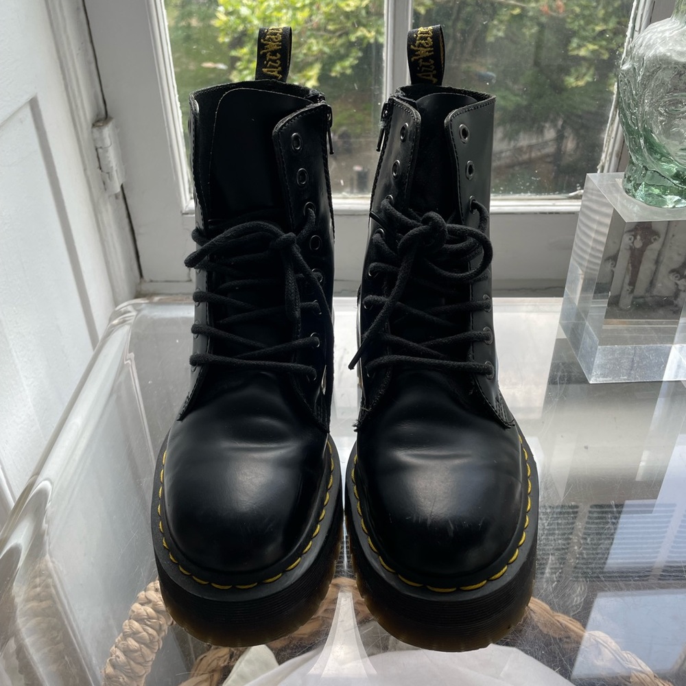 Dr. Martens Jaden Smooth Leather Platform Boots
